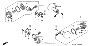 GL1500CF Задний фонарь