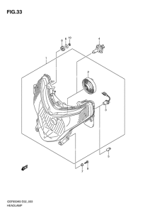GSF650S (ABS) Фара