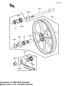 KZ1100 Front wheel / hub