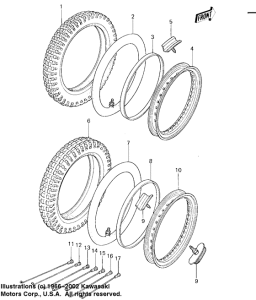 KX125 Колеса,покрышки