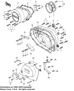KZ400 Крышки двигателя