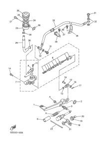 YZF-R6 Задний торм цилиндр