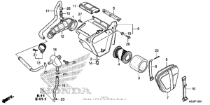 CRF80F Воздушный фильтр