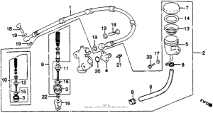 GL1100I Rear brake master cyl.