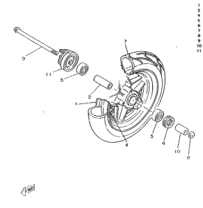 CW50RS Переднее колесо