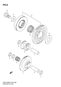 GSX-R1000 Муфта стартера