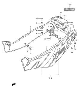 GSX-R1100 Обтекатель задний