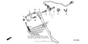 VT750C2B Подножка