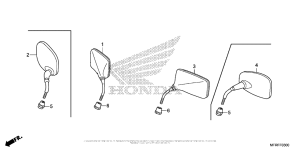 VT1300CT Зеркало