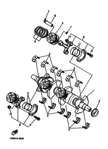 FZR400 FZR400U Crankshaf & piston