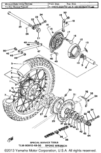 XT500F Переднее колесо