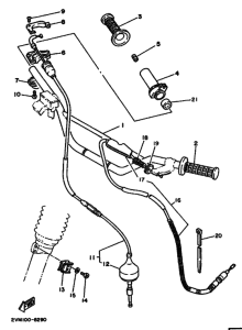  Рулевой рычаг и кабель