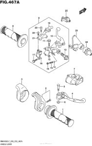 RMX450 Рулевые переключатели