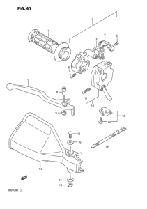 DR650 Right handle switch