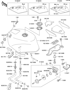 ZX750 Fuel tank(1 / 2)(zx750-j2)