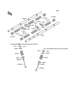 ZX750 Rocker arms / valves