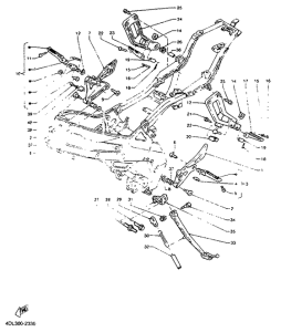 TZR125R Side cover  /  oil tank
