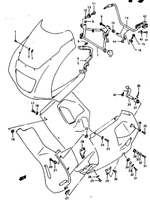 RG125 Cowling fitting set