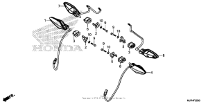 GL1800C Задний фонарь