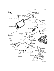 ZR1000 Патрубки охлаждения