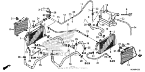 GL1800 (ABS) Радиатор