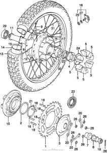 XL250 Переднее колесо
