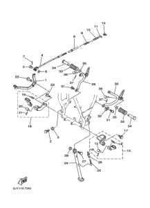 TW200E ｽﾀﾝﾄﾞ. ﾌｰﾄﾚｽﾄ