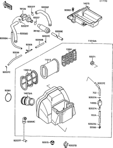ZX750 Air cleaner(1 / 2)