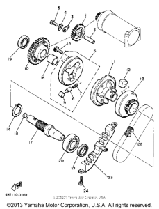 XJ650RJ Муфта стартера