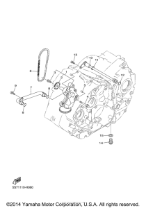 XVS950C Масляный насос