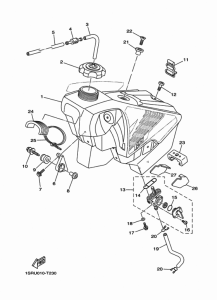 YZ125 フユエルタンク