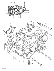 TS250 Картер двигателя