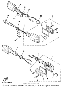 XT350WC (CA ED.) Поворотники