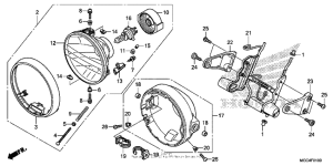CB1100 (ABS) Фара