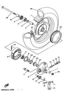 YA50TA Переднее колесо