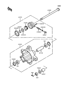 KMX50 Переднее колесо