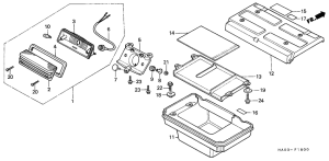 ATC250ES Taillight / tool box