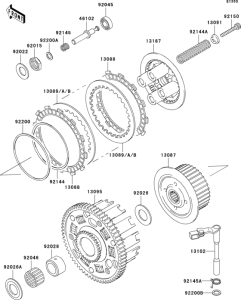 ZX636 Сцепление