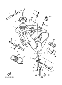 YZ125 YZ125N Tank fuel