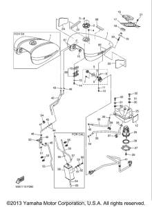 XVS1300CT Топливный бак