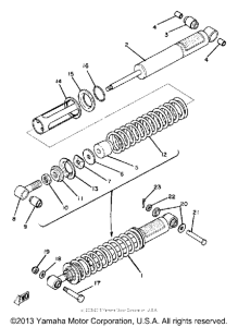 XT250H Задняя подвеска