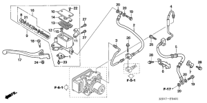 NSS250EX Fr. brake master cylinder