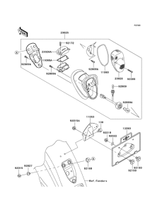 VN1600 Taillight unit ass`y