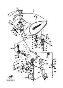 XV1600 Fuel tank assy
