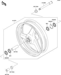 ZX1200 Переднее колесо