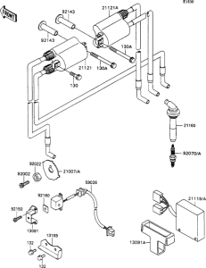 ZX1100 Катушка зажигания