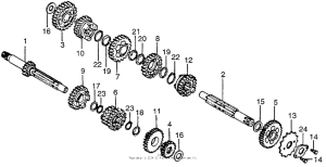 MT125 Трансмиссия