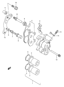 TS125 Передний суппорт