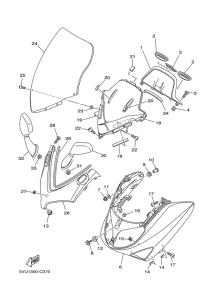 XP500A Стекло ветровое