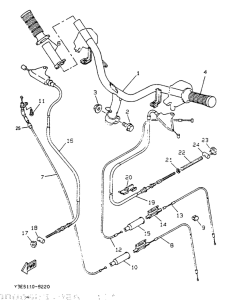 CW50 Steering handle. cable